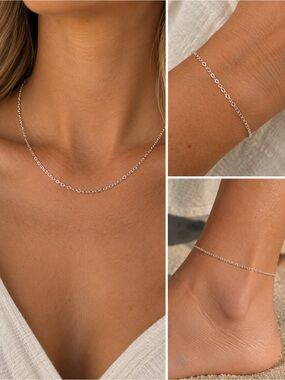 Diamond Cut Rolo Necklace / Bracelet / Anklet | Made to Order